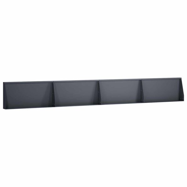 vidaXL Oporný múr 4 ks 80 x 12 x 50 cm Oceľ Antracitová – Obrázok 2