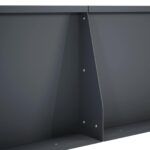vidaXL Oporný múr 4 ks 80 x 12 x 50 cm Oceľ Antracitová – Obrázok 7