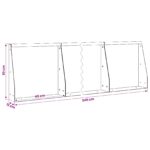 vidaXL Oporný múr 6 ks 40 x 12 x 30 cm Oceľ Biela – Obrázok 8