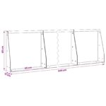 vidaXL Oporný múr 6 ks 40 x 12 x 40 cm Oceľ Biela – Obrázok 8