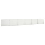 vidaXL Oporný múr 6 ks 60 x 12 x 40 cm Oceľ Biela – Obrázok 2