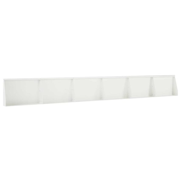 vidaXL Oporný múr 6 ks 60 x 12 x 40 cm Oceľ Biela – Obrázok 2
