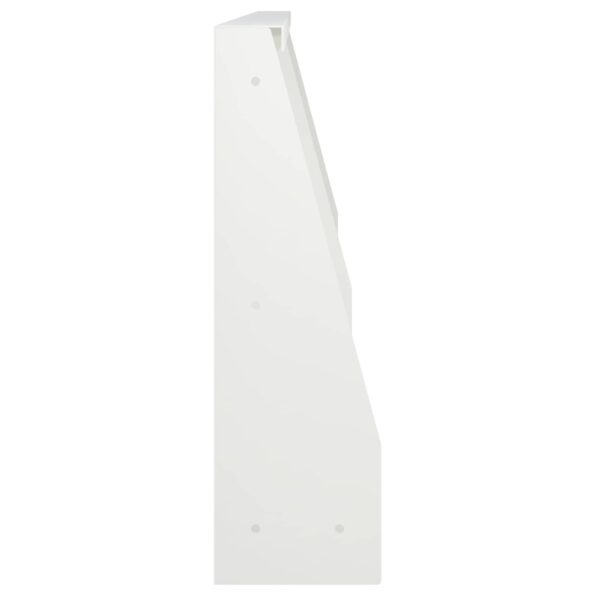 vidaXL Oporný múr 6 ks 60 x 12 x 40 cm Oceľ Biela – Obrázok 4