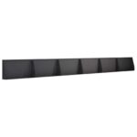 vidaXL Oporný múr 6 ks 80 x 12 x 30 cm Oceľ Čierna – Obrázok 2