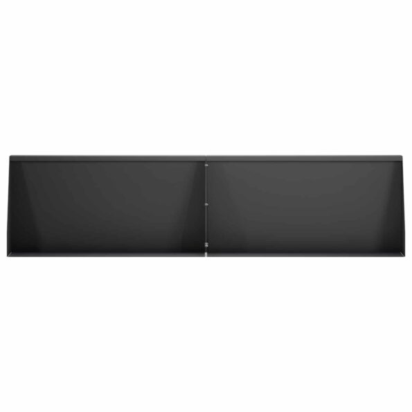 vidaXL Oporný múr 6 ks 80 x 12 x 30 cm Oceľ Čierna – Obrázok 3