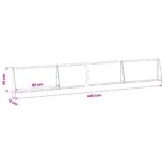 vidaXL Oporný múr 6 ks 80 x 12 x 30 cm Oceľ Čierna – Obrázok 8