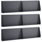 vidaXL Oporný múr 6 ks 80 x 12 x 50 cm Oceľ Antracitová