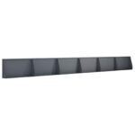 vidaXL Oporný múr 6 ks 80 x 12 x 50 cm Oceľ Antracitová – Obrázok 2