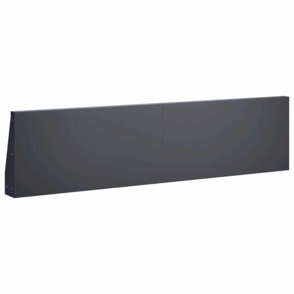 vidaXL Oporný múr 6 ks 80 x 12 x 50 cm Oceľ Antracitová – Obrázok 5