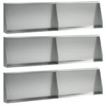vidaXL Oporný múr 6 ks 80 x 12 x 50 cm Pozinkovaná oceľ Strieborná