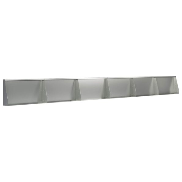vidaXL Oporný múr 6 ks 80 x 12 x 50 cm Pozinkovaná oceľ Strieborná – Obrázok 2