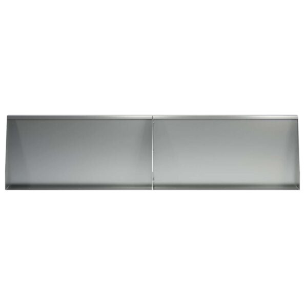 vidaXL Oporný múr 6 ks 80 x 12 x 50 cm Pozinkovaná oceľ Strieborná – Obrázok 3
