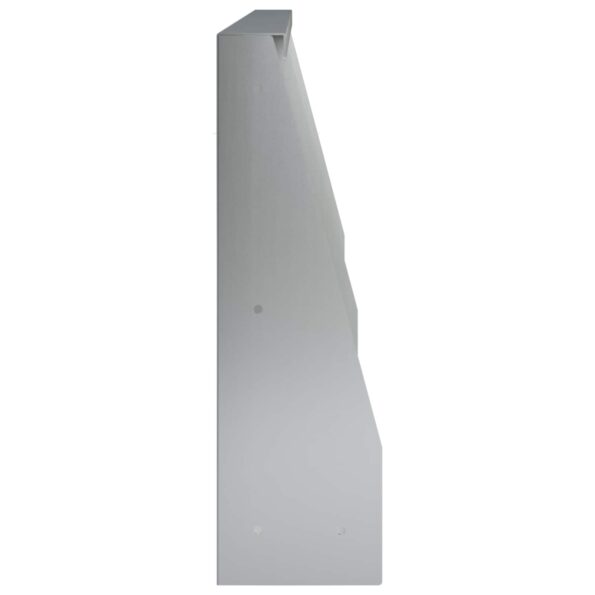 vidaXL Oporný múr 6 ks 80 x 12 x 50 cm Pozinkovaná oceľ Strieborná – Obrázok 4