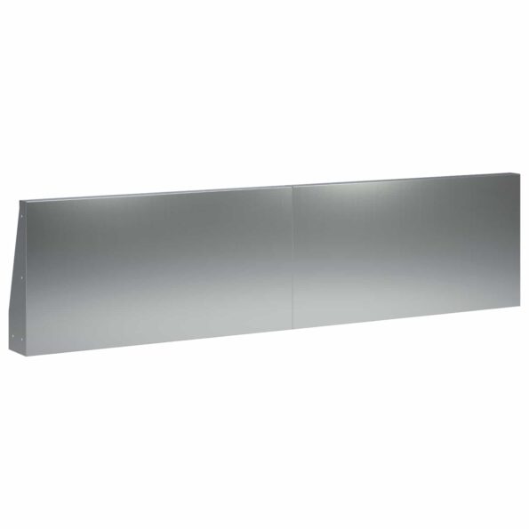 vidaXL Oporný múr 6 ks 80 x 12 x 50 cm Pozinkovaná oceľ Strieborná – Obrázok 5