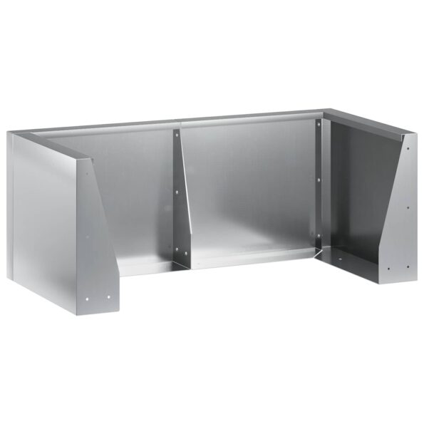 vidaXL Oporný múr 4 ks 100 x 100 x 50 cm Pozinkovaná oceľ Strieborná – Obrázok 2