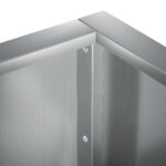 vidaXL Oporný múr 4 ks 100 x 100 x 50 cm Pozinkovaná oceľ Strieborná – Obrázok 5