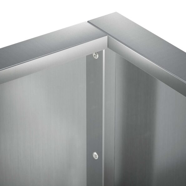 vidaXL Oporný múr 4 ks 100 x 100 x 50 cm Pozinkovaná oceľ Strieborná – Obrázok 5