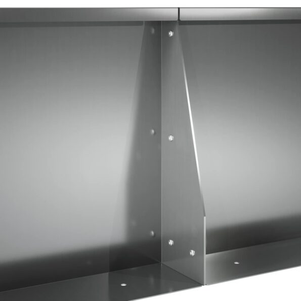 vidaXL Oporný múr 4 ks 100 x 100 x 50 cm Pozinkovaná oceľ Strieborná – Obrázok 6