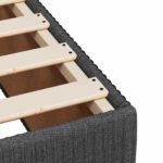 vidaXL Posteľ boxspring s matracom Tmavosivá 140 x 200 cm Látka – Obrázok 10
