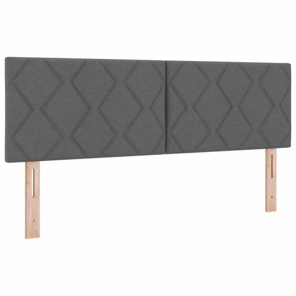 vidaXL Posteľ boxspring s matracom Tmavosivá 140 x 200 cm Látka – Obrázok 4