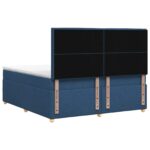 vidaXL Posteľ boxspring s matracom Modrá 180 x 200 cm Látka – Obrázok 9