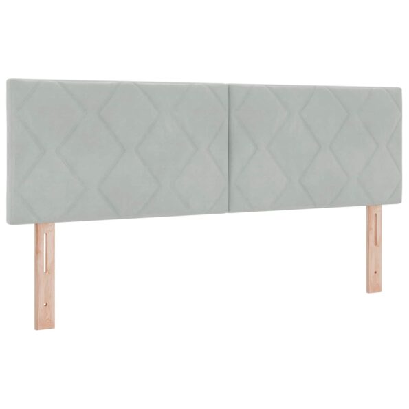 vidaXL Polohovací postel s matrací Svetlosivá 160 x 200 cm Zamat – Obrázok 4