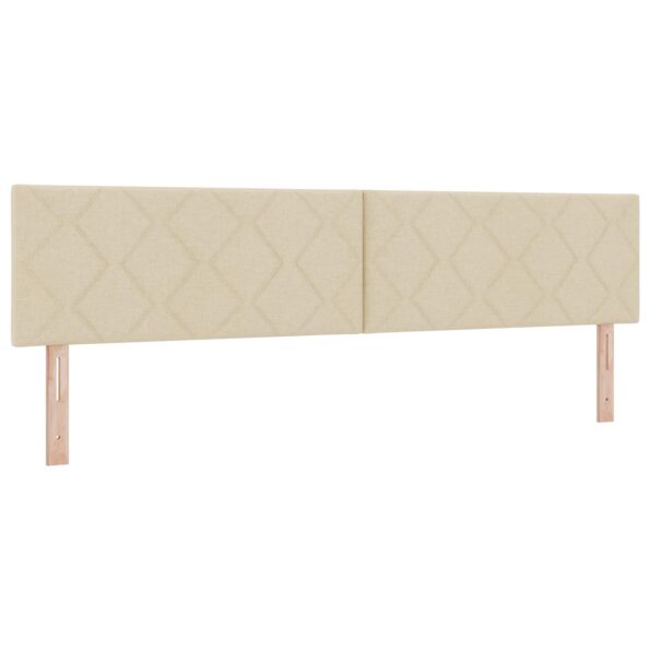 vidaXL Ottoman posteľ s matracom a LED Krémová 200 x 200 cm Látka – Obrázok 3