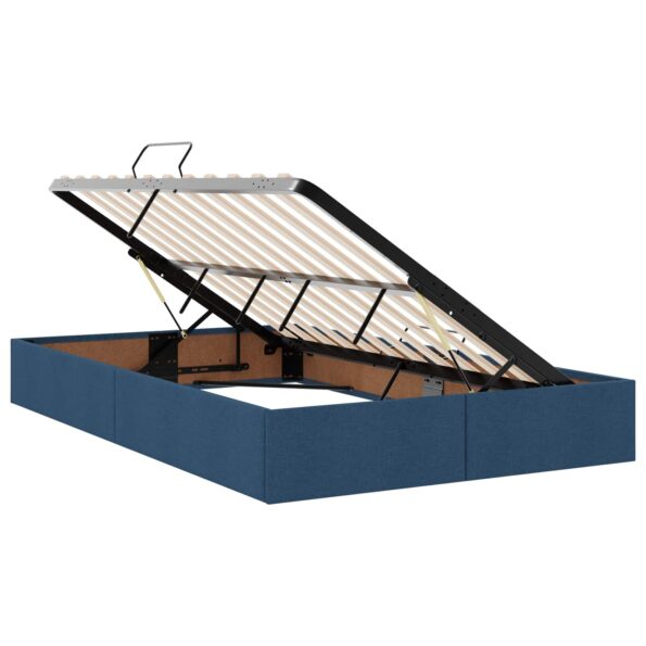 vidaXL LED úložná posteľ s matracom Modrá 120 x 190 cm Látka – Obrázok 5