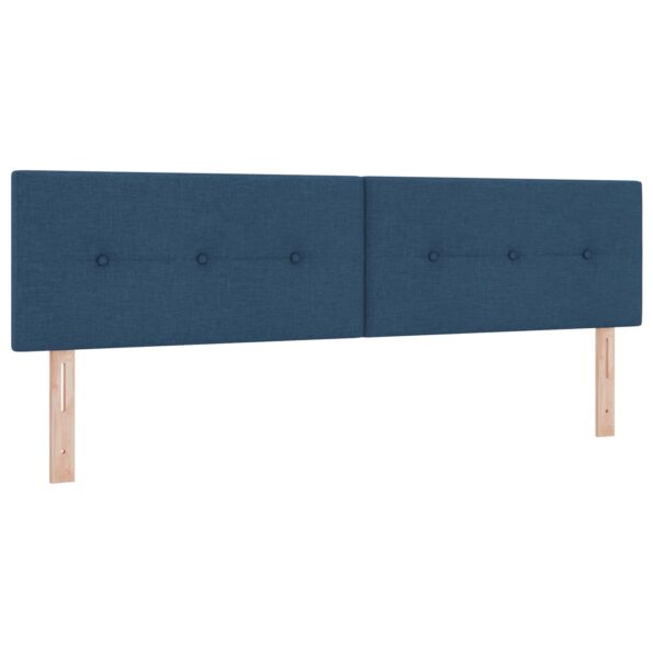 vidaXL LED úložná posteľ s matracom Modrá 180 x 200 cm Látka – Obrázok 5