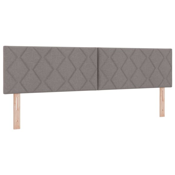vidaXL LED úložná posteľ s matracom Sivohnedá 180 x 200 cm Látka – Obrázok 5