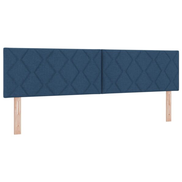 vidaXL LED úložná posteľ s matracom Modrá 180 x 200 cm Látka – Obrázok 5