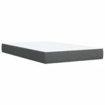 vidaXL Postel s úložným prostorem a matrací Tmavosivá 120 x 200 cm – Obrázok 6