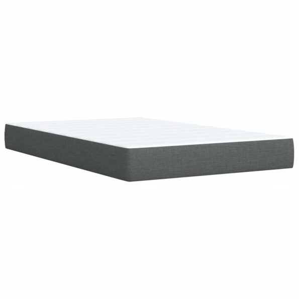 vidaXL Postel s úložným prostorem a matrací Tmavosivá 120 x 200 cm – Obrázok 6