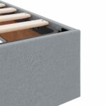vidaXL Postel s úložným prostorem a matrací Svetlosivá 140 x 200 cm – Obrázok 11
