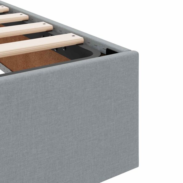 vidaXL Postel s úložným prostorem a matrací Svetlosivá 140 x 200 cm – Obrázok 11
