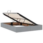 vidaXL Postel s úložným prostorem a matrací Svetlosivá 140 x 200 cm – Obrázok 5