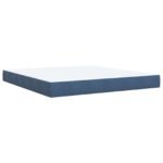 vidaXL Postel s úložným prostorem a matrací Tmavomodrá 180 x 200 cm – Obrázok 6