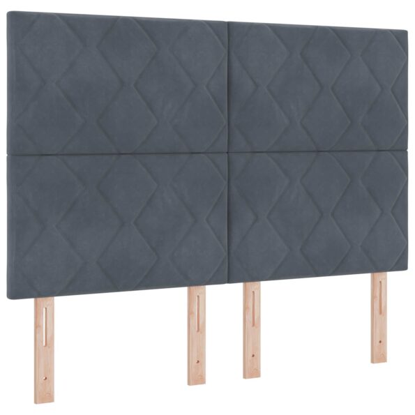 vidaXL Postel s úložným prostorem a matrací Tmavosivá 160 x 200 cm – Obrázok 4