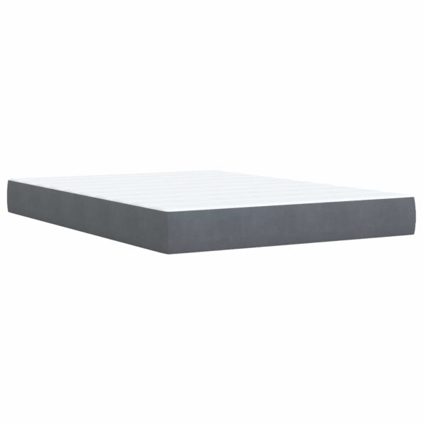 vidaXL Postel s úložným prostorem a matrací Tmavosivá 160 x 200 cm – Obrázok 6