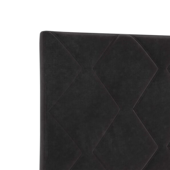 vidaXL LED úložná posteľ s matracom Čierna 160 x 200 cm Zamat – Obrázok 11