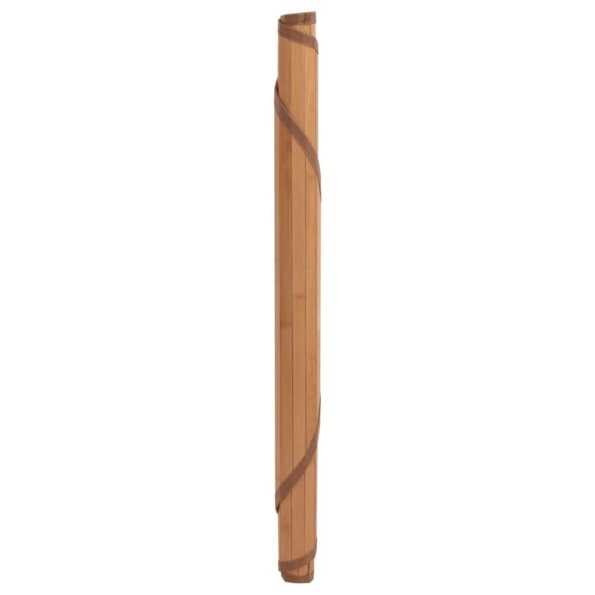 vidaXL Okrúhly koberec prírodný 60 cm bambus – Obrázok 3