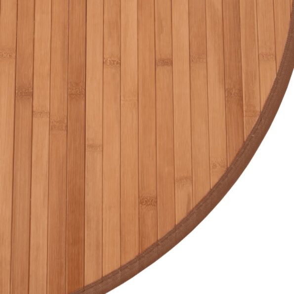 vidaXL Okrúhly koberec prírodný 60 cm bambus – Obrázok 6