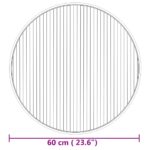 vidaXL Okrúhly koberec prírodný 60 cm bambus – Obrázok 8