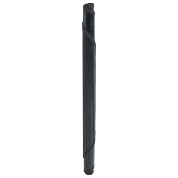 vidaXL Okrúhly koberec čierny 80 cm bambusový – Obrázok 3