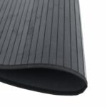 vidaXL Okrúhly koberec čierny 80 cm bambusový – Obrázok 4