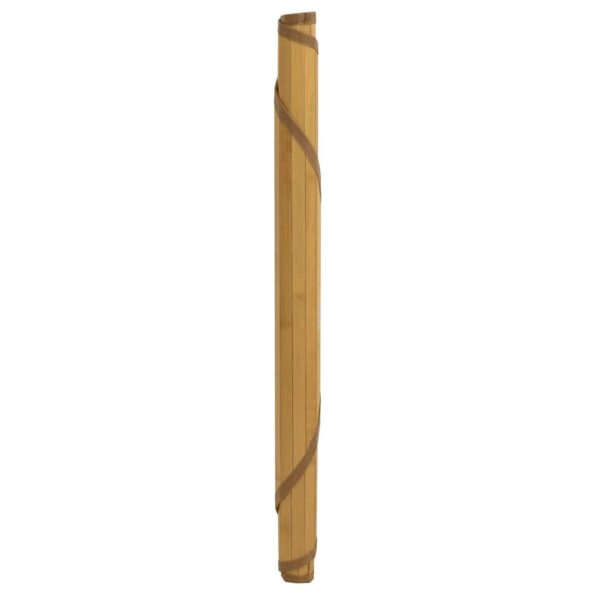 vidaXL Okrúhly koberec prírodný 100 cm bambus – Obrázok 3
