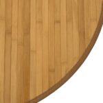 vidaXL Okrúhly koberec prírodný 100 cm bambus – Obrázok 6