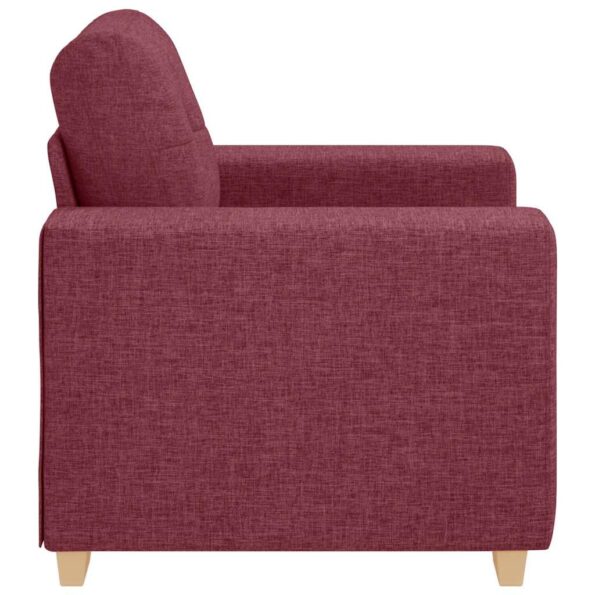 vidaXL Rozkladacia pohovka, vínovo červená 100x78x80 cm, látka – Obrázok 5