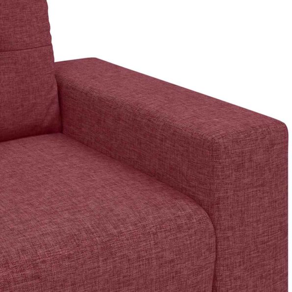 vidaXL Rozkladacia pohovka, vínovo červená 100x78x80 cm, látka – Obrázok 7