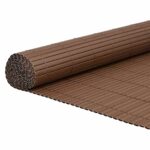vidaXL Záhradný plot obojstranný hnedý 1,8x3 m PVC – Obrázok 2